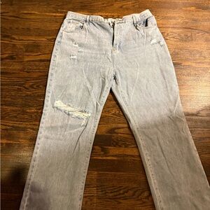 Fashion Nova Light Blue High Rise Jeans